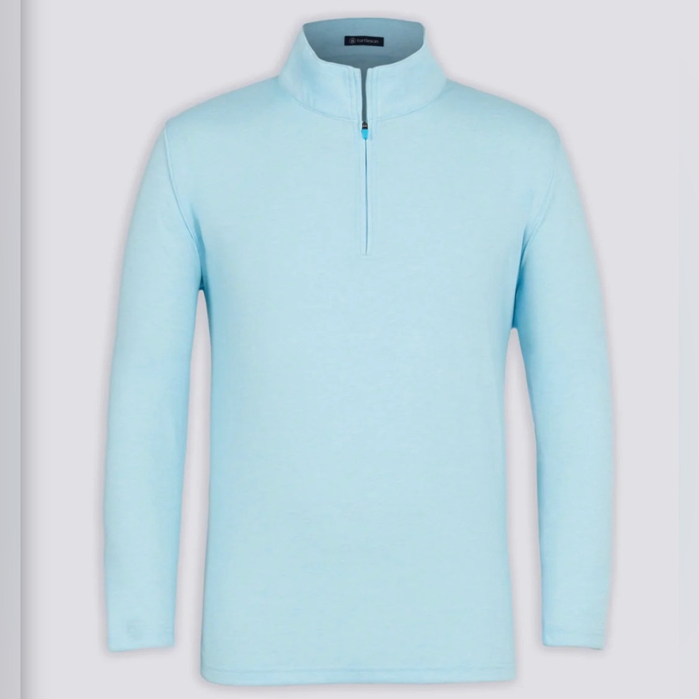 Turtleson - Avery quarter zip on ciel heather